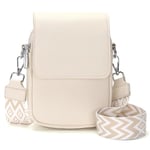 YISUOHOOM Pochette Bandoulière Femme Sacoche Femme Bandoulière Pochette Telephone Portable Petit Sac Bandouliere Femme Beige