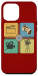 Coque pour iPhone 12 Pro Max Appareil photo cinéaste acteur réalisateur cinéma amateur de cinéma