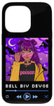 Coque pour iPhone 13 Pro Années 90 Rnb Afro Brun Noir Fille Anime Manga Rose Cheveux Musique