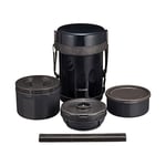 Zojirushi Lunch Box Bento Stainless Thermos Food Jar Navy Black SL-GG18-BD FS