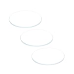 3pcs Watch Glass Crystal Lens, 24mm Dia. 1.1mm Thick Double Dome Watch Glass