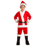 Boland - Costume de Père Noël pour enfants 6 pièces, costume de carnaval pour la Saint-Nicolas, Noël ou le carnaval