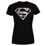 T-Shirt Femme Logo Superman Fleuri DC Originals - Noir - L