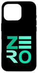 Coque pour iPhone 16 Pro Bleu sarcelle Aqua Zeroed In! Teal Aqua Graphic