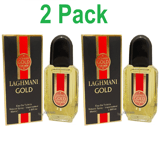 2 x Men's Designer Perfume Laghmani Gold EDT Gents Fragrance Aftershave 85ml New