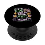 MARDI GRAS FUN WE DON'T HIDE FOU FESTIVE PopSockets PopGrip Adhésif