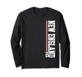 Vintage New England Hometown Stripes Iconic New England Long Sleeve T-Shirt