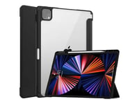 Coreparts - Vikbart Fodral För Surfplatta - Tri-Fold Caster, Built-In S Pen Holder, Auto-Wake Function - Termoplastisk Polyuretan (Tpu) - Svart, Transparent - 12.9" - För Apple 12.9-Inch Ipad Pro (5:E Generation)