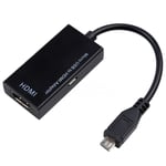 Micro-USB til HDMI Adapter - Svart