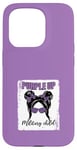 Coque pour iPhone 15 Pro Purple Up Militaire Enfant Léopard Violet Militaire Enfants