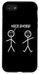 Coque pour iPhone SE (2020) / 7 / 8 Nice Shoes Sarcasme Funny Stickman Stick Figure Sarcastique Pun