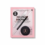 Anastasia Beverly Hills Kit de sourcils No-Fade Coffret cadeau : pommade Dipbrow marron doux 4 g – Pinceau 7B – Mini gel à sourcils transparent 2,5 ml