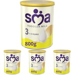 SMA Toddler Milk Powder, 1-3 Years, 800g (Pack of 4)