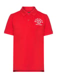 Monotype Polo S/S Tops T-shirts Polo Shirts Short-sleeved Polo Shirts Red Tommy Hilfiger