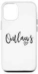 Coque pour iPhone 12/12 Pro Outlaws High School Mascotte Sports Team Femmes Outlaws