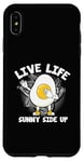 Coque pour iPhone XS Max Œufs drôles de nourriture Pun Live Life Sunny Side Up