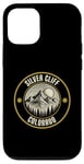 iPhone 12/12 Pro Silver Cliff Colorado USA Retro Sunset Mountain Design Case