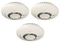 3 x Fireangel WST-630T Wi-Safe2 Wireless Smoke Alarms Thermoptek Lithium Battery