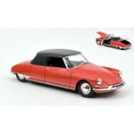 CITROEN DS 19 CABRIOLET 1961 CORAIL RED 1:18 Norev Auto Stradali Die Cast