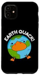 Coque pour iPhone 11 Earth Quack Jeu de mots drôle tremblement de terre