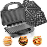 Sandwich Panini Maker Electric Grill Sandwich Toaster Waffle Maker Contact Grill