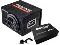 6" MDS Predator Bassopaketti 1000W - Autovahvistin Subwoofer Kotelo