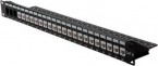 ROLINE Roline UTP Patch Panel Cat.6 19" Keystone Frame 24 Port Black 26.11.0357