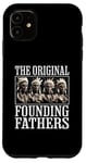 Coque pour iPhone 11 The Original Founding Fathers Amérindiens Vintage