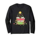 Books Xmas Tree Ornaments Reading Lover Christmas Books Long Sleeve T-Shirt