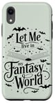 Coque pour iPhone XR Magical Fairies and Dragons Amoureux de livres