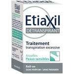 Déodorants Etiaxil  Détranspirant Aisselles Peaux Sensibles Roll-On 15Ml