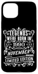 Coque pour iPhone 15 Plus Anniversaire Novembre 1990 Édition Limitée Cadeau Utilisé