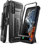 SUPCASE Unicorn Beetle Pro Series Coque pour Samsung Galaxy S22 5G (Version 2022), Coque intégrale Double Couche Robuste avec Clip Ceinture et béquille sans Protecteur d'écran intégré (Noir)