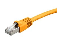Monoprice Cat6A Ethernet Patch Cable - Network Internet Cord - RJ45, 550Mhz, STP, Pure Bare Copper Wire, 10G, 26AWG, 50ft, Yellow