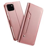 Plånboksfodral Spegel iPhone 11 Rose gold