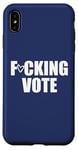 Coque pour iPhone XS Max F-CKING VOTE putain v-o-t-e 2020 Election Jurant Meme