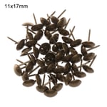 50pcs/bag Upholstery Nail Corner Protector Stud Wine Case Decor 11x17mm