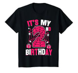 Youth 2nd Birthday Spider Web 2 Year Old Girl It's My 2nd Birthday T-Shirt