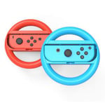 Volant x2 pour Manette Joy-Con NINTENDO Switch Mario Kart Ergonomique Lot de 2 (BLEU/ROUGE)