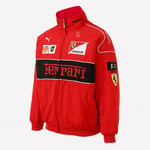 2023 Ferrari Black Brodery Exclusive Jacket Set F1 Team Racing Red M