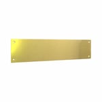 Securit S2595 Brass Kicking Plate 30" x 6" 762mm Protects Door Damages & Stress