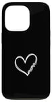 iPhone 13 Pro White Heart Mama Black Case