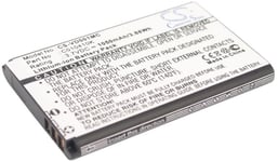 Kompatibelt med Aiptek mini PocketDV 8900, 3.7V, 1050 mAh