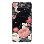 NOVAGO Compatible avec Samsung Galaxy S10E Coque en Gel Souple Transparent et Solide avec Impression de qualité (GrosFleur)