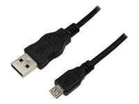 LogiLink - Câble USB - USB (M) pour Micro-USB de type B (M) - USB 2.0 - 1.8 m - noir