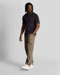 Lyle & Scott Mens Embroidered Polo Shirt in Navy Cotton - Size X-Small