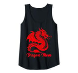 Womens Dragon Mom Tee Fantasy Mother Mythical Mama Mummy Dragons Tank Top