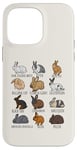 iPhone 14 Pro Max Type of Rabbits Breeds Collection, Cute Bunny, Rabbit Lovers Case