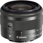 Canon EF-M 15-45mm f/3.5-6.3 is STM Objectif Zoom stabilisé pour Appareil Photo EOS M, Noir