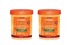 New Cantu Shea Butter Maximum Hold Moisture Retention Styling Gel 18.5oz 524g X2